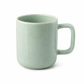 Tazza 400 ml in ceramica verde salvia - manico ampio finitura smaltata